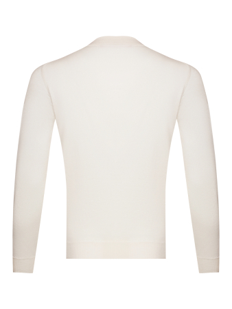 Поло, на пуговицах, длин. рукав, однотон. (94044, Молочный, 52 )