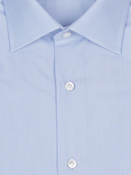 Сорочка AURIGA, Ravazzolo, однотонная, фактурная (300, Голубой, 40)