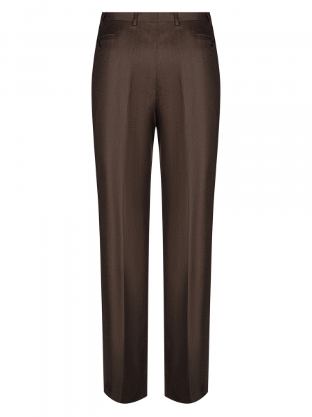 Брюки, S.M.Tauzen, с защипами (00074, Темно-коричневый, 58 , R)