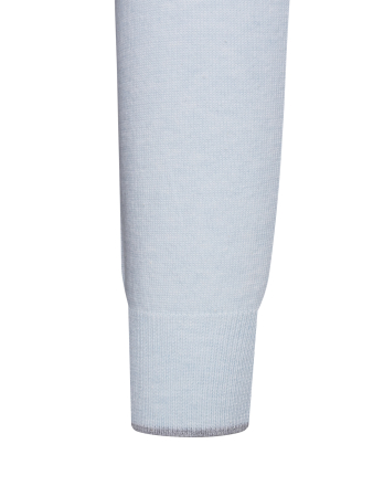 Кардиган , ворот-стойка на молнии, длинный рукав (20511, Голубой/Серый, 50 - M  рукав 62 см)