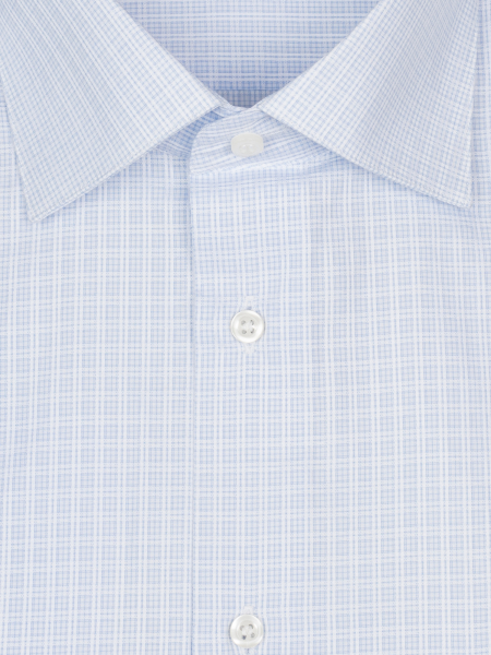 Сорочка, SMT, ДР, London, классика, клетка (62, Голубой, 39/40)