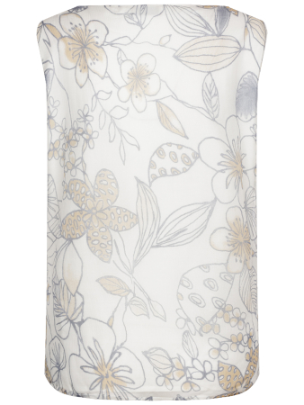 Топ, Modyva, цветы (611, Белый, 51)