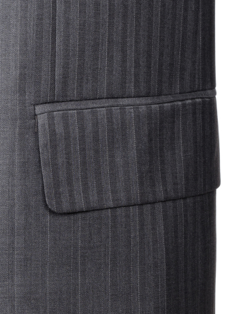Костюм, EM, классика, полоска, 3 пугов./прорез.карм.с клап., 2шл, б.кл.с манж. (510, Стальной, 58 , 8)