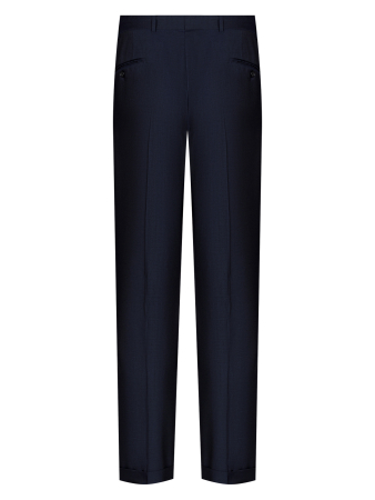 Брюки, S.M.T.,  однотонные, манжеты, защипы (008, Темно-синий, 54, 4)