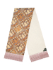 Кашне, Villa Delmitia, узор-ремни (2/1, Коричневый, 165 х 32,5см)