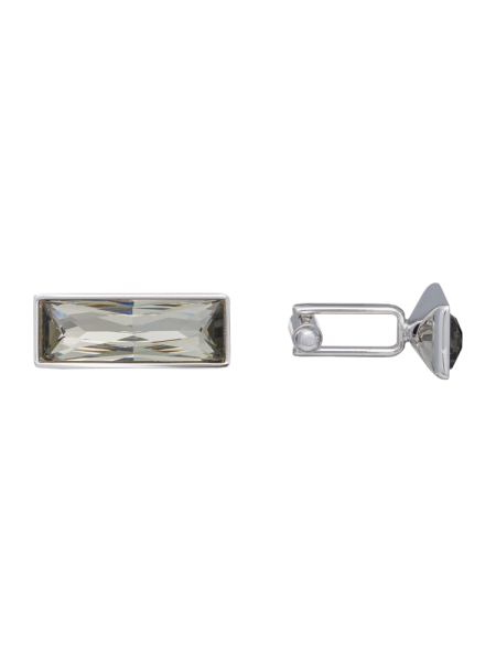 ЗАПОНКИ, THOMPSON,  Англия (24,  BLK DIAMOND, черный прозрачный , Прямоугольные)