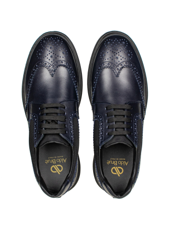 Ботинки, Aldo Brue (Синий, 41, 80% кожа (теленок), 20% ткань)