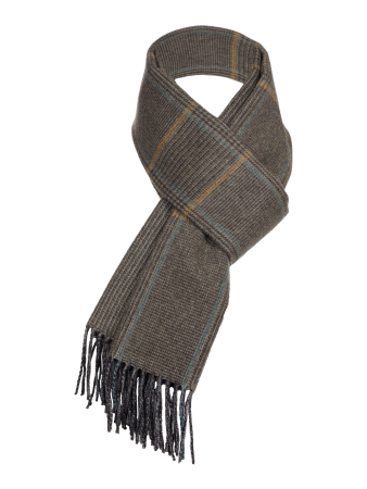 Шарф, Piacenza, клетка (13, Хаки, 170 х 32 см)
