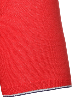 Поло, короткий рукав, SF , однотонное (127, Красный, 50 - M  рукав 21 см)