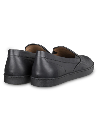 Слипоны, Pakerson (999, Черный, 42, 100% кожа, Кожа телячья 100%)