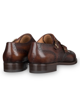 Монки, Pakerson (397, Коричневый (anticato), 40,5, 100% кожа, Кожа телячья 100%)