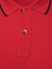 Поло ,короткий рукав, однотонное (99008, Красный, 58-3XL  рукав 22 см)