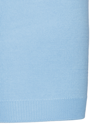 Поло на пуговицах, короткий рукав, однотонное-полоска (016, Голубой, 50)