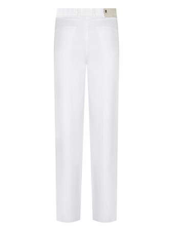 Брюки, A.Ferrante, спортивные, без защипов, однотонные (001, Белый, 50)