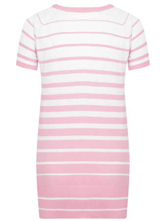 Трикотаж,  Gaenslen Mayer, полоска (700 , Бледно-розовый, L)