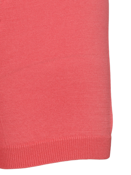 Поло на пуговицах, короткий рукав, однотонное (024, Коралловый, 58-3XL   рукав 23 см)