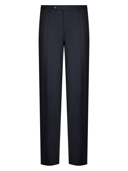 Брюки, Ravazzolo, средне-притал., без защипов, однотон. (10664, Черный, 58, 6)