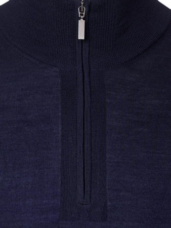 Джемпер, ворот стойка на молнии, дл/рук. (008, Темно-синий, 56)