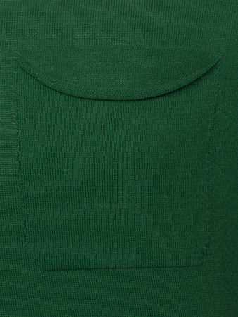 Джемпер, круглый вырез, кор/рук.,однотон. (367, Зеленый, 50)