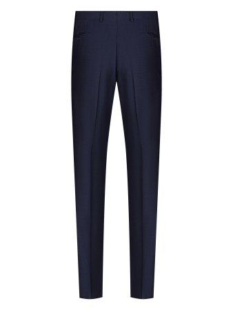 Брюки, Ravazzolo, средне-притал., без защипов (16747, Т-син /гус лапка, 56 , R)