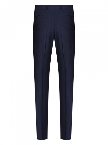 Брюки, Ravazzolo, средне-притал., без защипов (16747, Т-син /гус лапка, 56 , R)