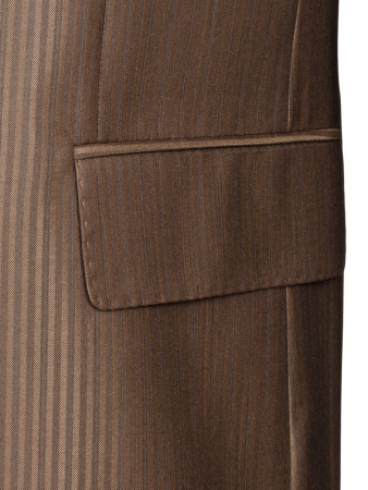 Костюм, EM, классика, в полоску, 3пуг., 1шл. (E01, Песочный, 48, 4)