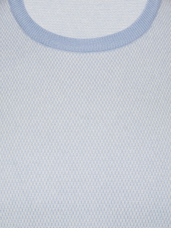 Джемпер, круглый ворот, длин. рукав (12, Голубой, 50 - M)