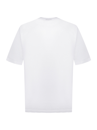 Футболка , круглый ворот, карман, короткий рукав (001, Белый, 62-5XL  рукав 29 см)