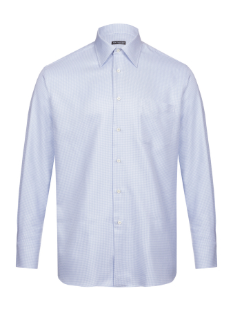 Сорочка, Ravazzolo, узор, длиннный рукав (003, Голубой/Белый, 42)