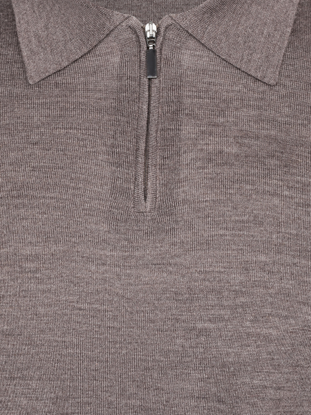 Поло на молнии , дл/рукав (480, Кофейный, 50)