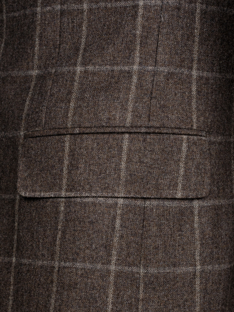Пиджак, средне-притал.,клетка, заплат. на рук., 2 пуг. (14519, Серый, 52 , L)