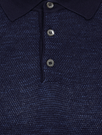 Поло SLIM, на пуговицах, короткий рукав, однотонное (081, Синий, 56)