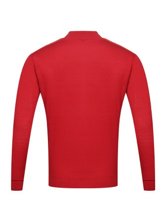 Кардиган на молнии,  длинный рукав, однотонный (00023, Вишня, 48 - S  рукав 64 см)