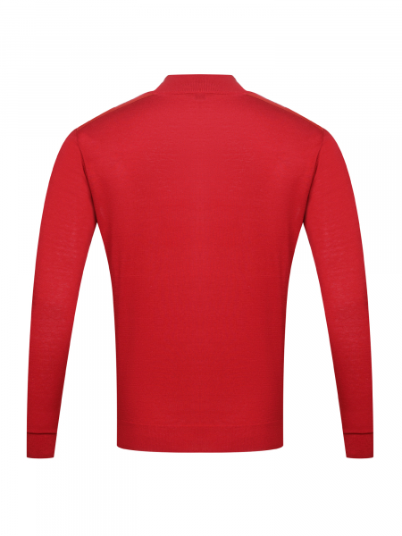 Кардиган на молнии,  длинный рукав, однотонный (00023, Вишня, 48 - S  рукав 64 см)