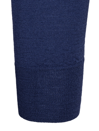 Поло на пуговицах, однотон. дл/рукав (080, Синий, 50)