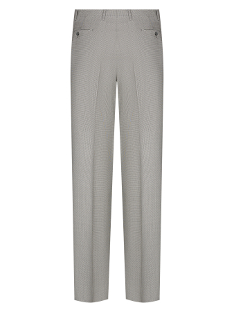 Брюки, Ravazzolo, средне-притал., с защипами (16745, Ч-бел /гус лапка, 50, R)