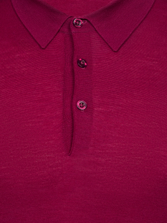 Поло, на пуговицах, дл/рукав (216, Фиолетовый, 46)