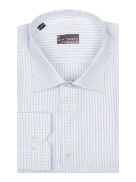 Сорочка, SMT, ДР, London, классика, в клетку (62, Голубой, 45/46)