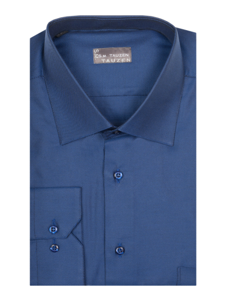 Сорочка, SMT, ДР, Royal, классика, фактурная (69, Темно-синий, 39/40)