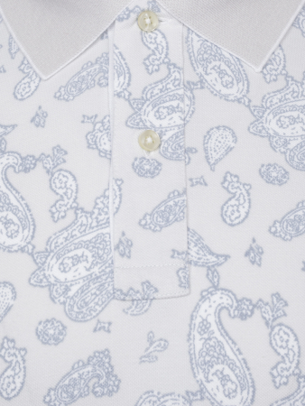 Поло, короткий рукав, узор - огурец (200, Белый/Серый, 56 - XXL  рукав 22 см)