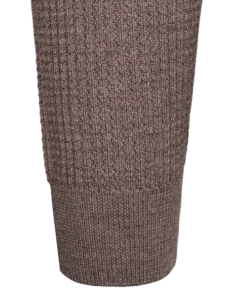 Поло, ворот стойка, пуговицы, однотон., дл/рукав (480, Темно-коричн., 46)