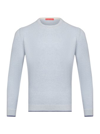 Джемпер, круглый ворот, длин. рукав (0003, Голубой, 58 - 3XL     )