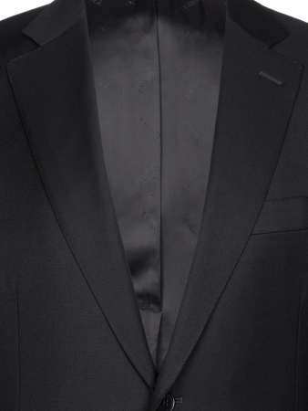Костюм, Ravazzolo, средне-притал, однотон., 2 пугов. (75110, Черный, 50, R)