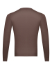 Джемпер, круглый ворот,  длинный рукав, однотонный (003, Коричневый, 50 - M  рукав 63 см)