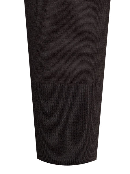 Пуловер, V - ворот, дл/рукав (048, Темно-коричн., 50)