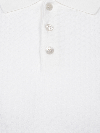 Поло SLIM, на пуговицах, короткий рукав, однотонное (001, Белый, 56)