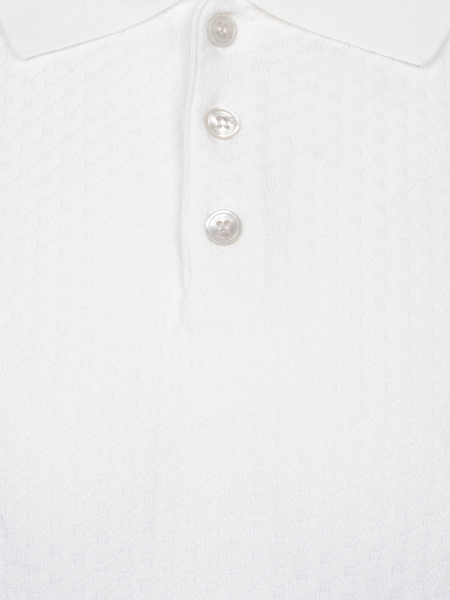 Поло SLIM, на пуговицах, короткий рукав, однотонное (001, Белый, 56)