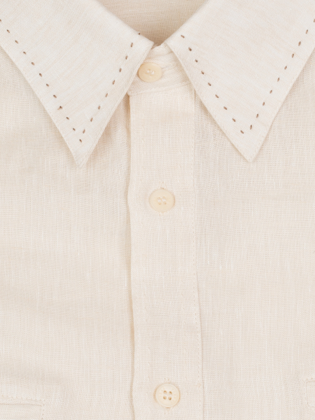 Сорочка, Torras, casual, длин. рук., льняная (00021, Бежевый, 52 )