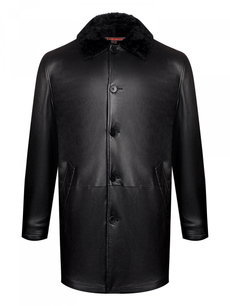 Куртка, Torras, кожанная, подстежка ягненок (00510, Черный, 48 - S )