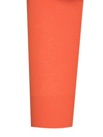 Поло, длинный рукав, однотонное (006, Морковный, 48)